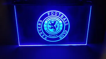 

fby07 Glasgow Rangers Scotland Club Soccer Sport FC Neon Led Sign Gift home decor crafts