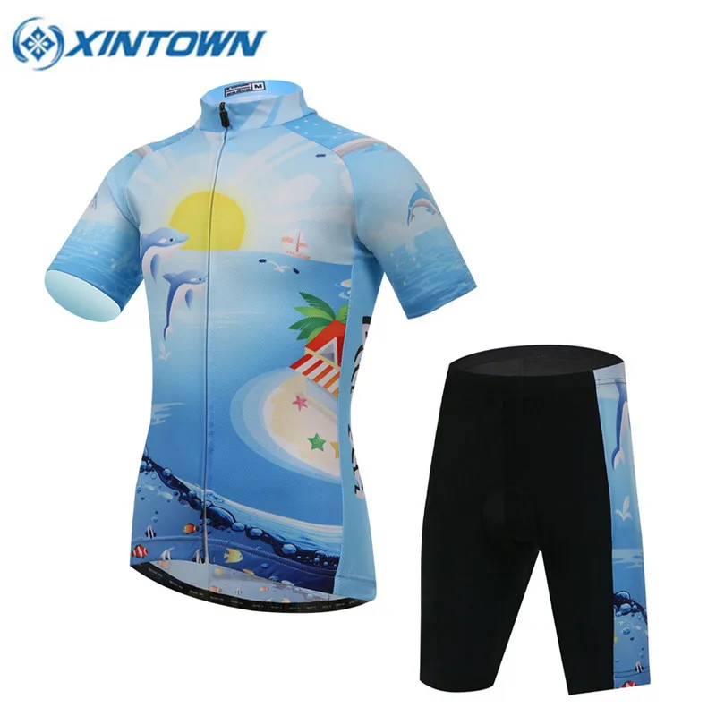 2017 Children Bike Clothing Riding Summer Cycling Jersey Short Sleeve Road Bicycle Sportwear Bike Jersey Ciclismo Blue boys-bike : image 2017 Children Bike Clothing Riding Summer Cycling Jersey Short Sleeve Road Bicycle Sportwear Bike Jersey Ciclismo Blue boys-bike