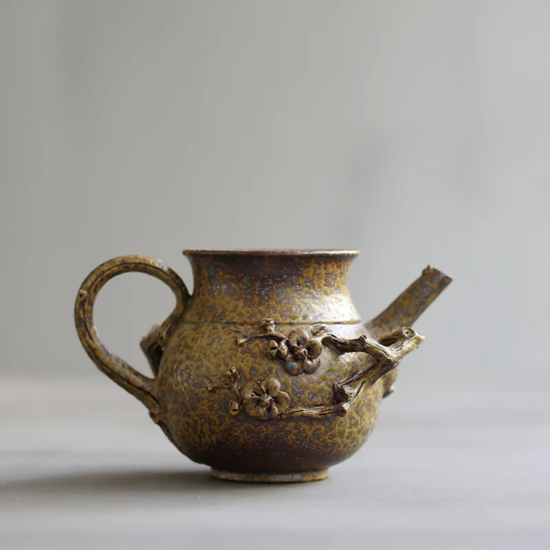 

PINNY Retro Handmade Plum Cha Hai Chinese Kung Fu Fair Cup Ceramic Tea Ceremony Drinkware Kiln Pottery Cups Tea Accessories