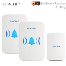 Self-powered Waterproof Wireless Doorbell No Battery LED Light 150M Home Cordless Bell EU Plug 1 Button 2 Receiver Self-powered Waterproof Wireless Doorbell No Battery LED Light 150M Home Cordless Bell EU Plug 1 Button 2 Receiver