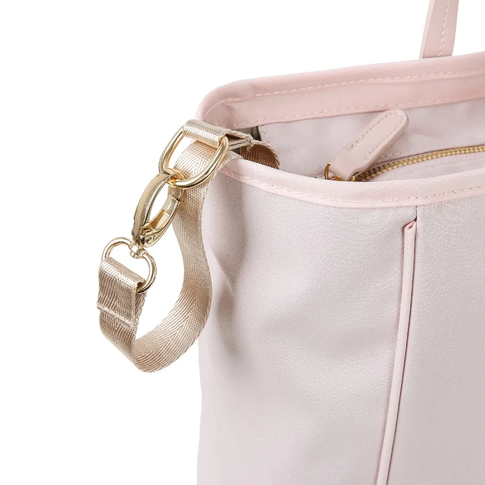 Mommore нейлон сумки для подгузников Большой сумка-мешок, сумка через плечо с пеленальный коврик ухода за ребенком мать подгузник коляска