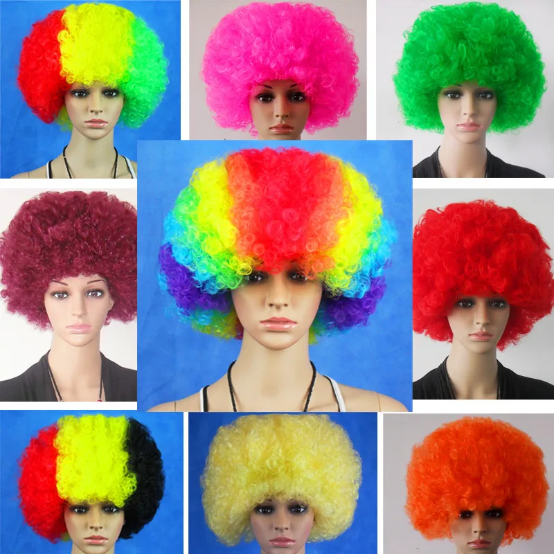 

2018 Russia Children's Adult Head Wig Cosplay Clown's Wig Bar Party Fan Wigs Hat
