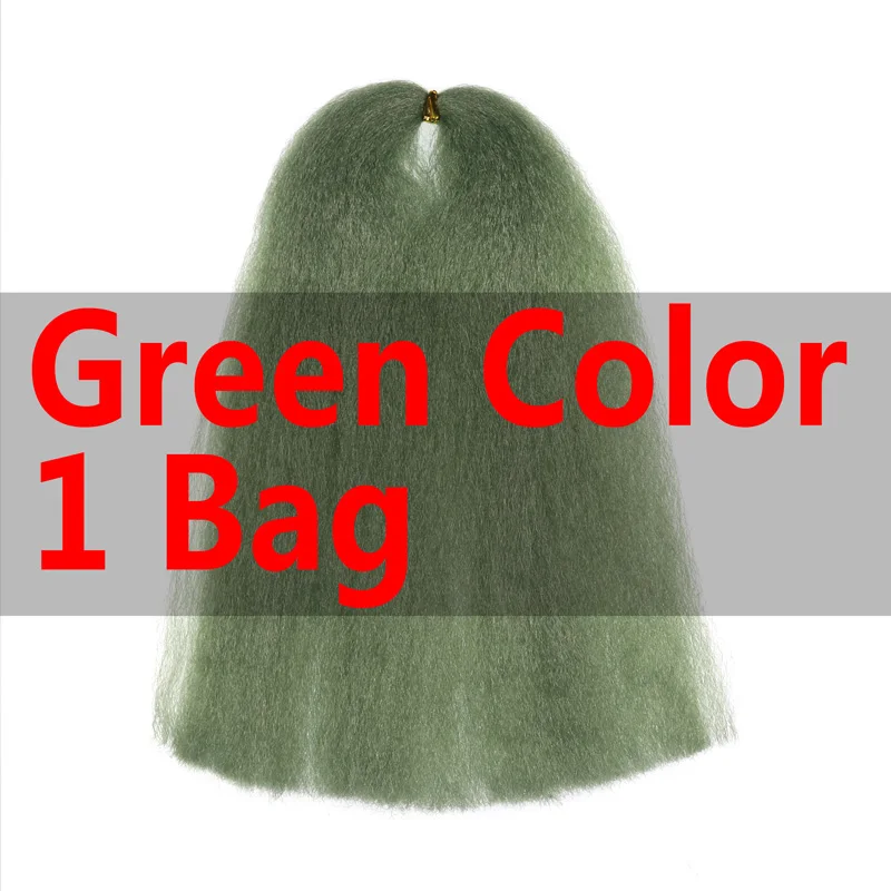 Bimoo 1 упак./лот из-за мягкого и вещество-поглотитель EP стример волокна для Minnow Стример Летать тела, что делает завязывания Материал синий/коричневый/зеленый красного цвета - Цвет: Green Color 1 Bag