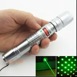 HOT! 100000m 532nm Green laser pointer Flashlight Light Beam LAZER Astronomy Camping Signal Lamp Hunting Teaching