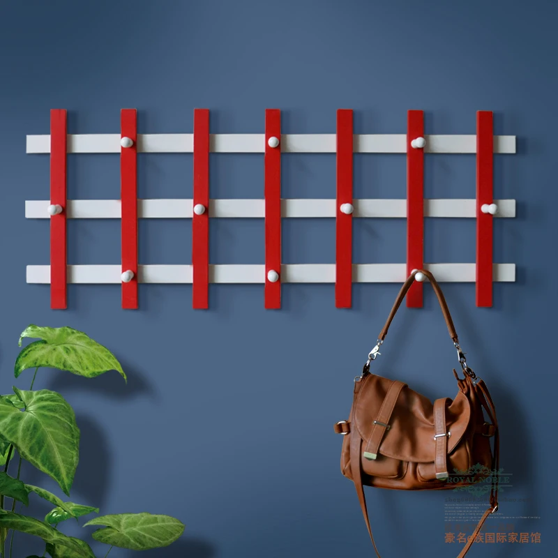 10 even hook multipurpose wooden creative fashion coat winter coat jacket clothes hanger hooks