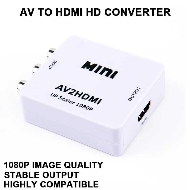  Audio e video converter av a hdmi HD converter mini av2hdmi up scaler 1080p mini AV al convertitore