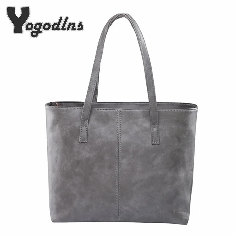 Универсальная модная кожаная сумка простой стиль сумки на плечо для женщин серый/черный большой емкости повседневные сумки высокого качества