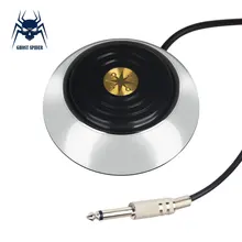 Привидение, паук круглая ножная педаль переключатель контроллер нержавеющая сталь, татуировочная машинка педаль для татуировки Электропитание пулемет