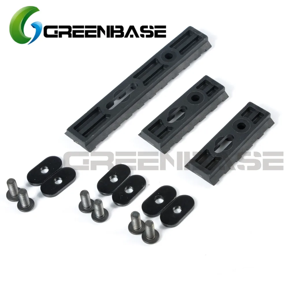 Greenbase التربية بوليمر السكك الحديدية ل النائب Handguard 3 أجزاء أسود/الظلام الأرض/الزيتون المومس