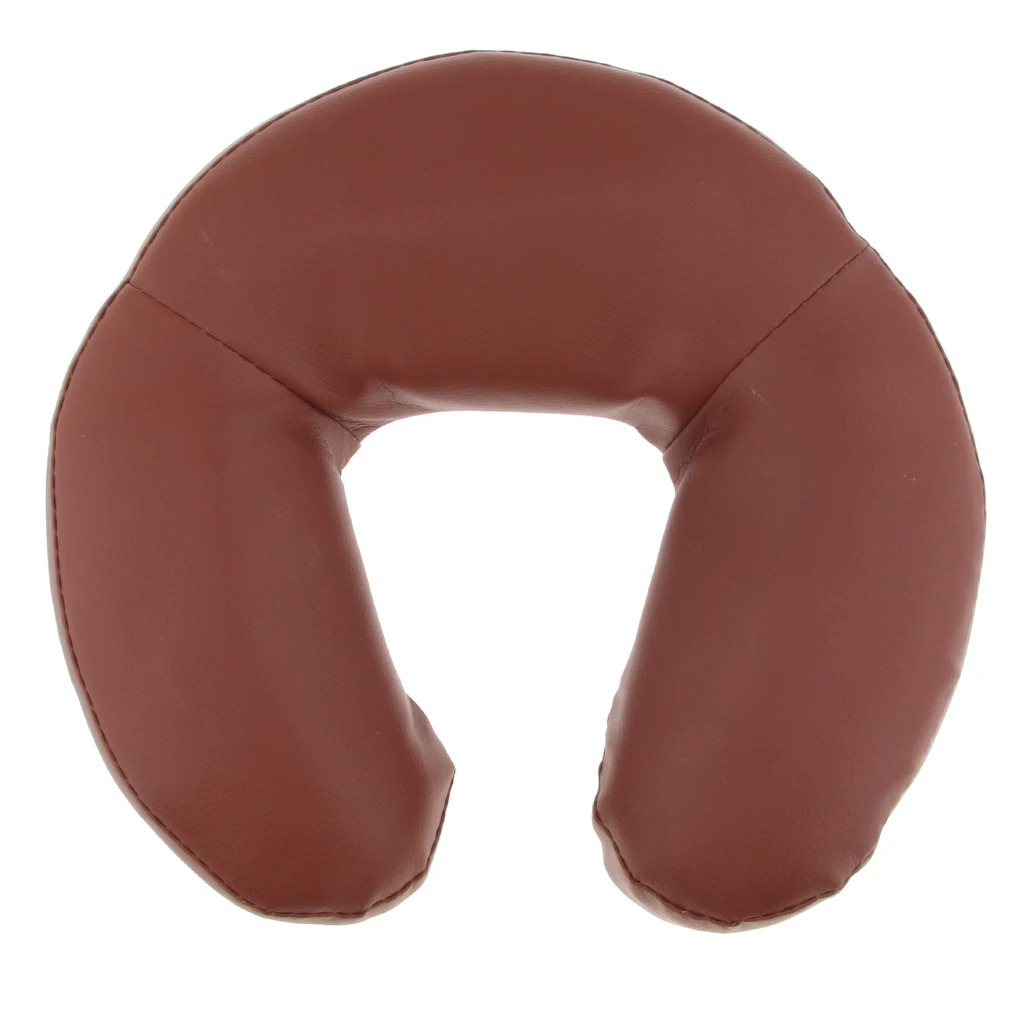 Adjustable Height Face Cradle + Foam Facial Rest Down Cushion + PU Leather Arm Support Pillow Set For Massage Table Bed