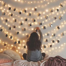 Светодиодный гирлянда 2 м 5 м 10 м Водонепроницаемая Гирлянда для украшения рождественской свадебной вечеринки