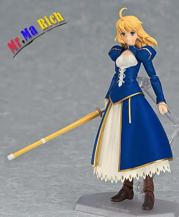 Японское аниме фигурка Fate/stay Night Zero Figma 025 # Saber версия ПВХ 14 см Fate Сэйбер лицо может