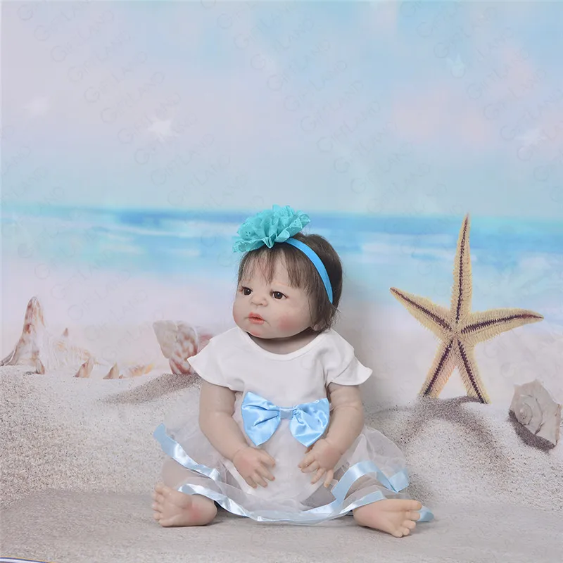 Reborn Baby Doll Bebe полное Силиконовое боди игрушка для девочки новорожденная принцесса