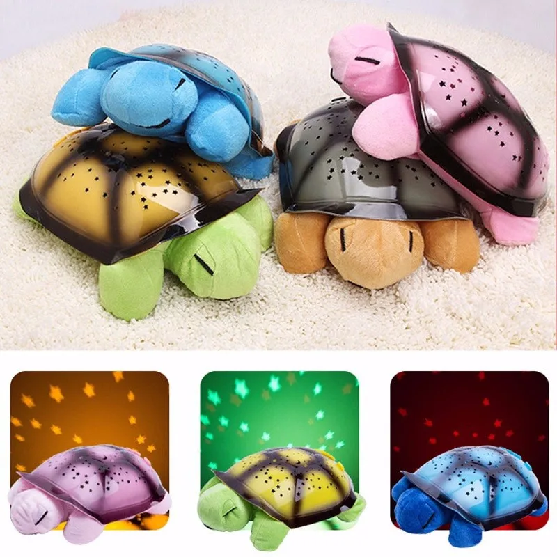 2017 New Cute Turtle Led Night Novelty Lighting With 4 Light Music