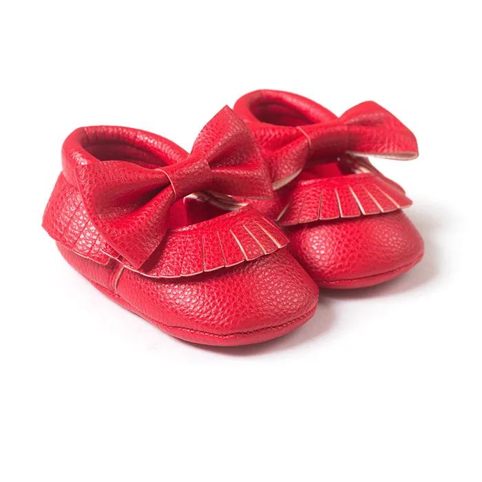 Кроссовки для маленьких мальчиков и девочек с бантом-бабочкой; обувь для малышей; infantil bebe; обувь из искусственной кожи; 0-18 месяцев; CX17C