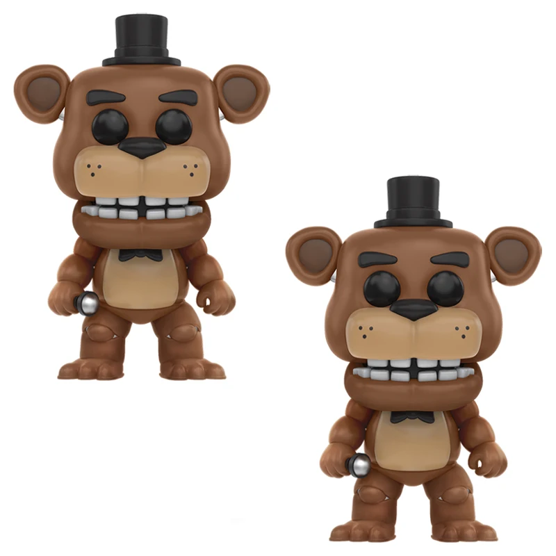 Five Nights At Freddy's» «пять ночей у Фредди» с рисунком персонажей из игры «пять ночей в Фредди» 2 шт./компл. игрушки куклы Бонни и Чика Фокси» из мультфильма для мальчика, с принтом Фредди 5 Fazbear кукол с принтом "Кошмар Медведь ПВХ фигурки - Цвет: 2PCS