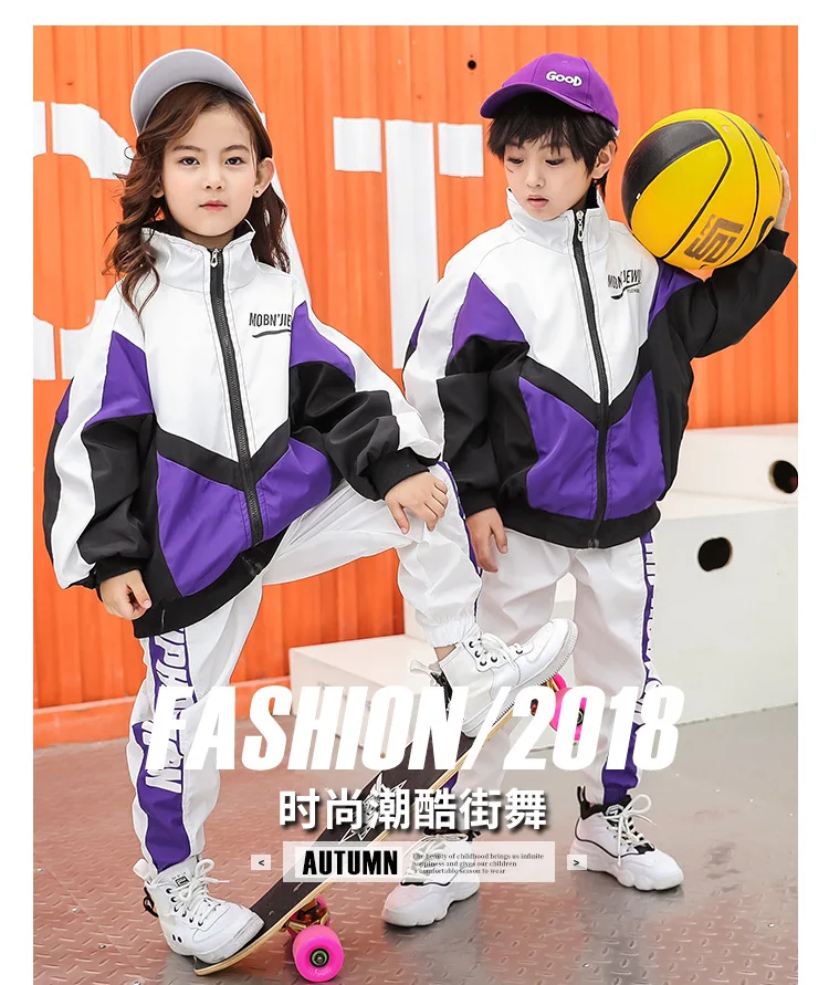 New Woman Man Girls Boys Kids Street Dancing Costume Loose Hiphop Jazz Hip Hop Suit Clothes for Competition Stage Show Ballroom