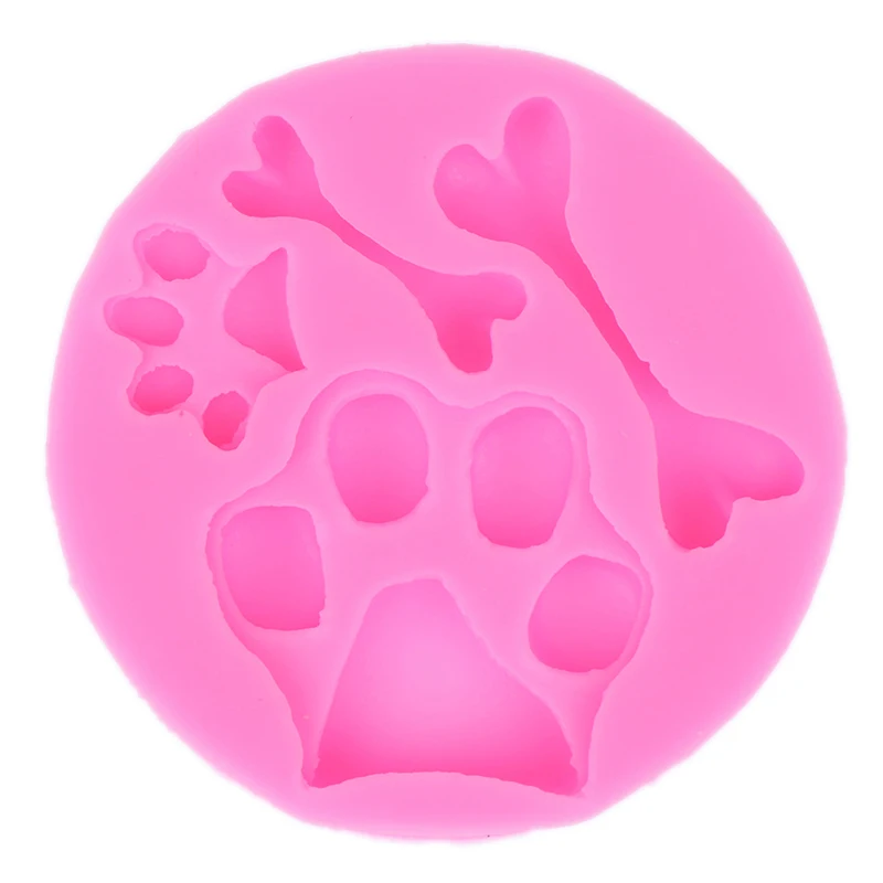 1pc Bone Shape Silicone Mold Fondant Cake Decoration Chocolate Mold Kitchen Cooking Tool