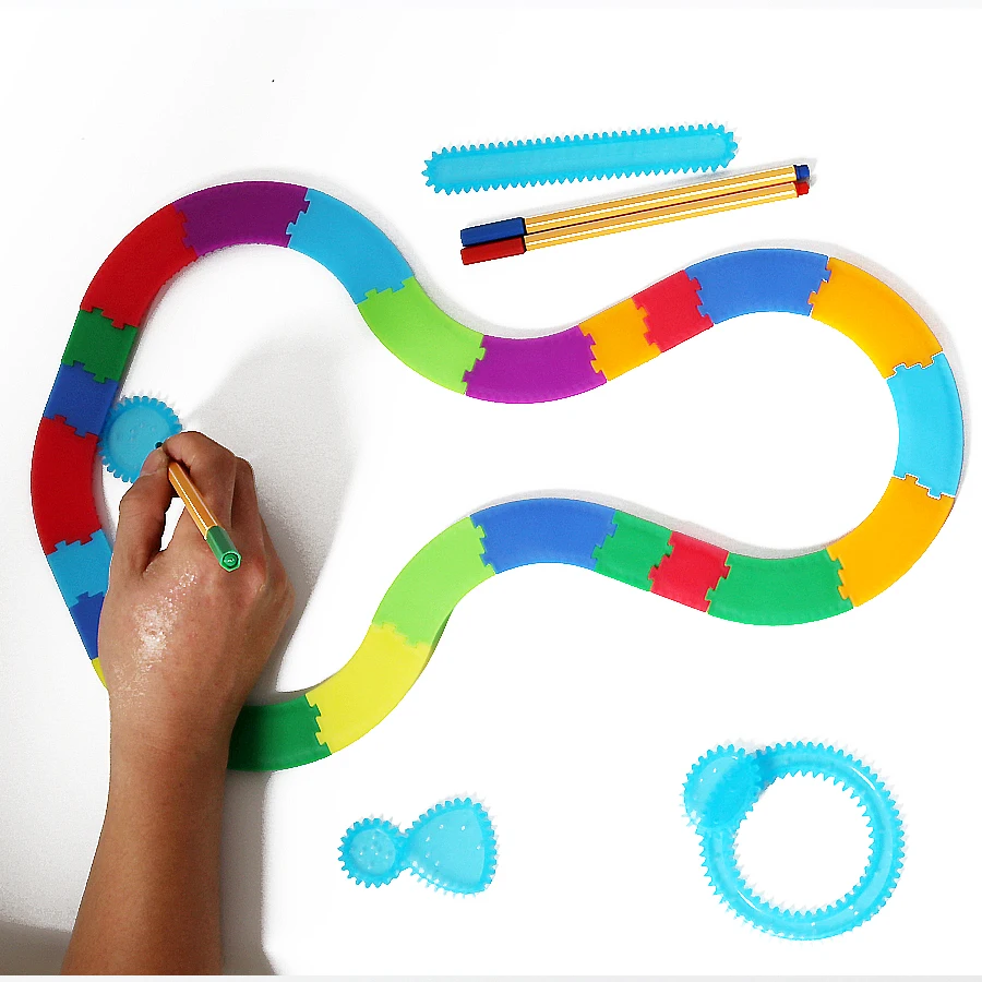 Сменные части рамы Спирограф игрушки для рисования, собранные в различные формы, Фристайл спиральные конструкции обучающие игрушки