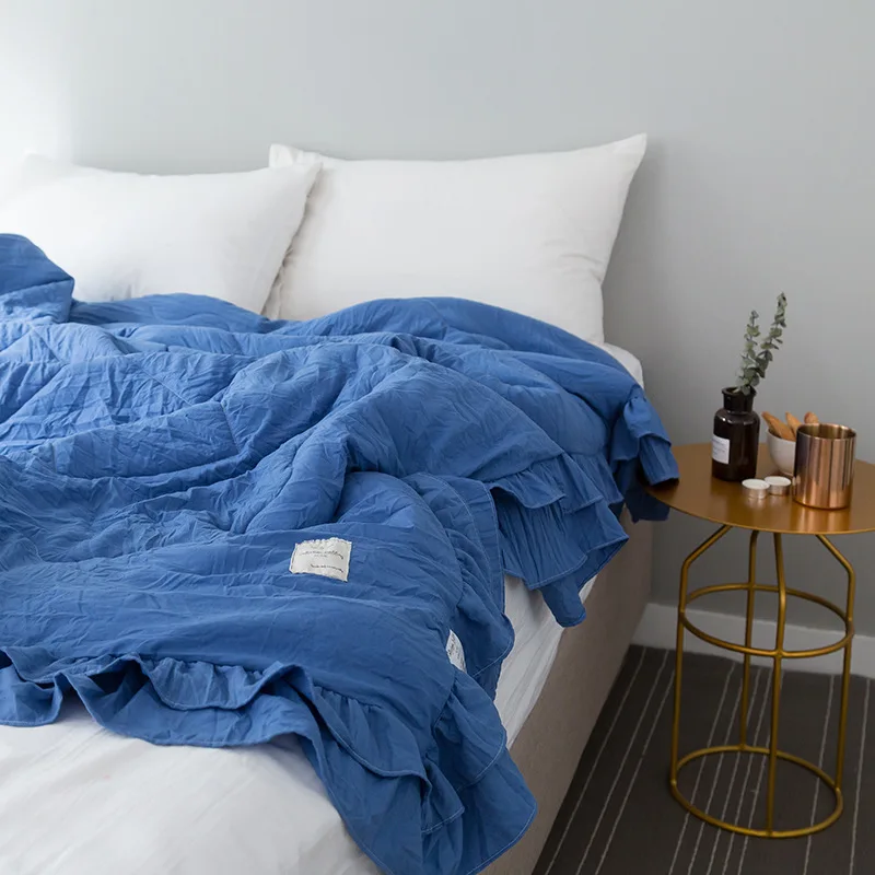 Мягкое, дышащее, модальное, пузырьковая пряжа, плотное, летнее Стёганое одеяло, s простыня, цельное, полиэфирное, воздушное, постельные принадлежности, покрывало для кровати