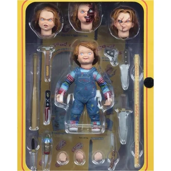 

Cult of Chucky Change Head Action Doll Child's Play Chucky bjd Jointed Figures Toy For Kids Christmas Gift