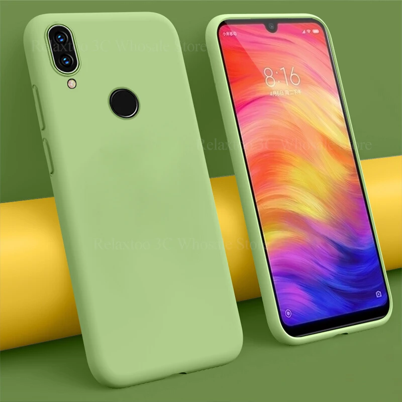 

Case redmi note 7 Liquid Silicone cover For Xiaomi Redmi Note 7 case on xiomi xiami Xaomi Red Mi Note7 phone soft safety Coque