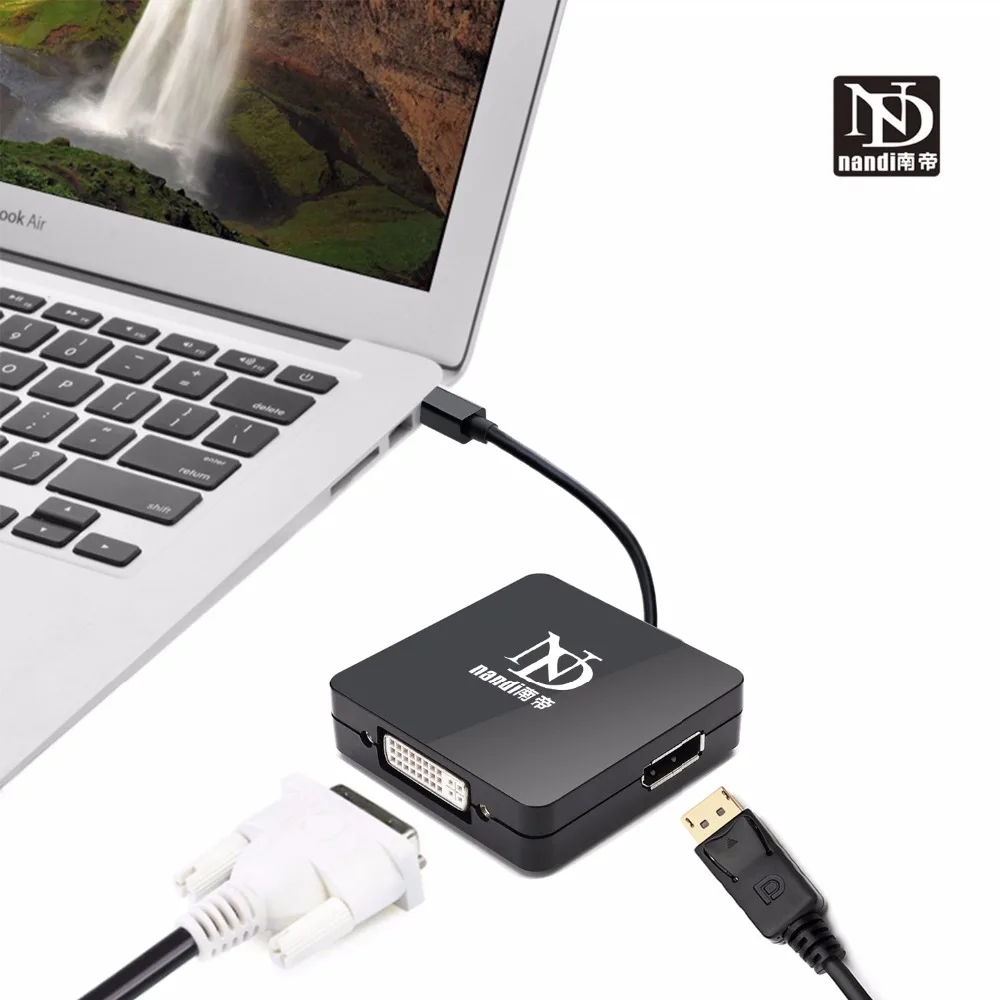 Многофункциональная док станция Thunderbolt 2 hub Mini Displayport to hdmi dvi DP адаптер кабель