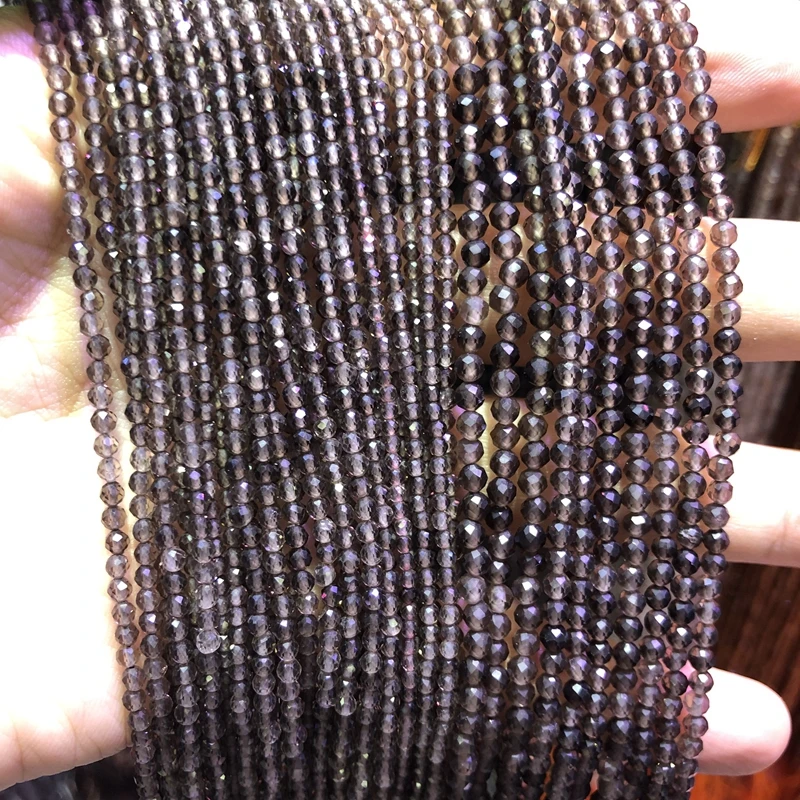 

Natural Ice Rainbow Obsidian Beads,2mm,3mm,4mm Faceted Tiny Beads, Round Spacer beads ,Stone faceted seed beads,15.5"/string