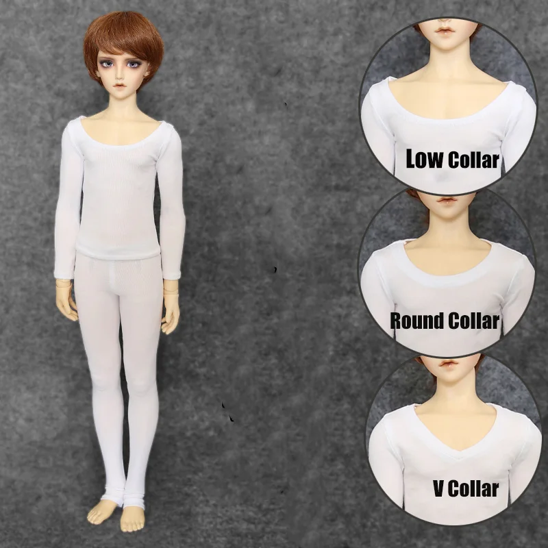 Basic Anti-staining Black shirt+pants Set for BJD 1/6 1/4 1/3 DD SD17 Uncle Doll Clothes UW18