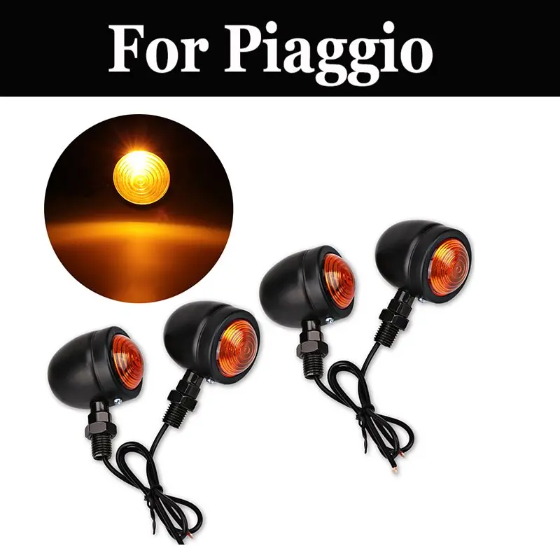 

4pcs/Set Motorcycle Turn Signal Light For Piaggio Medley150 New Fly150 S 150 Ie S 50 4v Scarabeo Sr 150ie X10 350