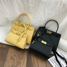 Yellow PU Leather Bags Designer Luxury Handbags for Women Bags Shoulder Tote Bag Messenger Bag Hot Fashion Ladies Handbags leacool womens shoulder bag vintage tote bag messenger bags women luxury handbags women bags vegetable tanned leather handbags