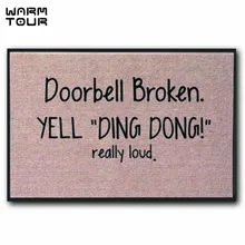 Теплый Тур Забавный коврик сломанный крик Дин Дон действительно громкий нескользящий внутренний или уличный дверной коврик для дома