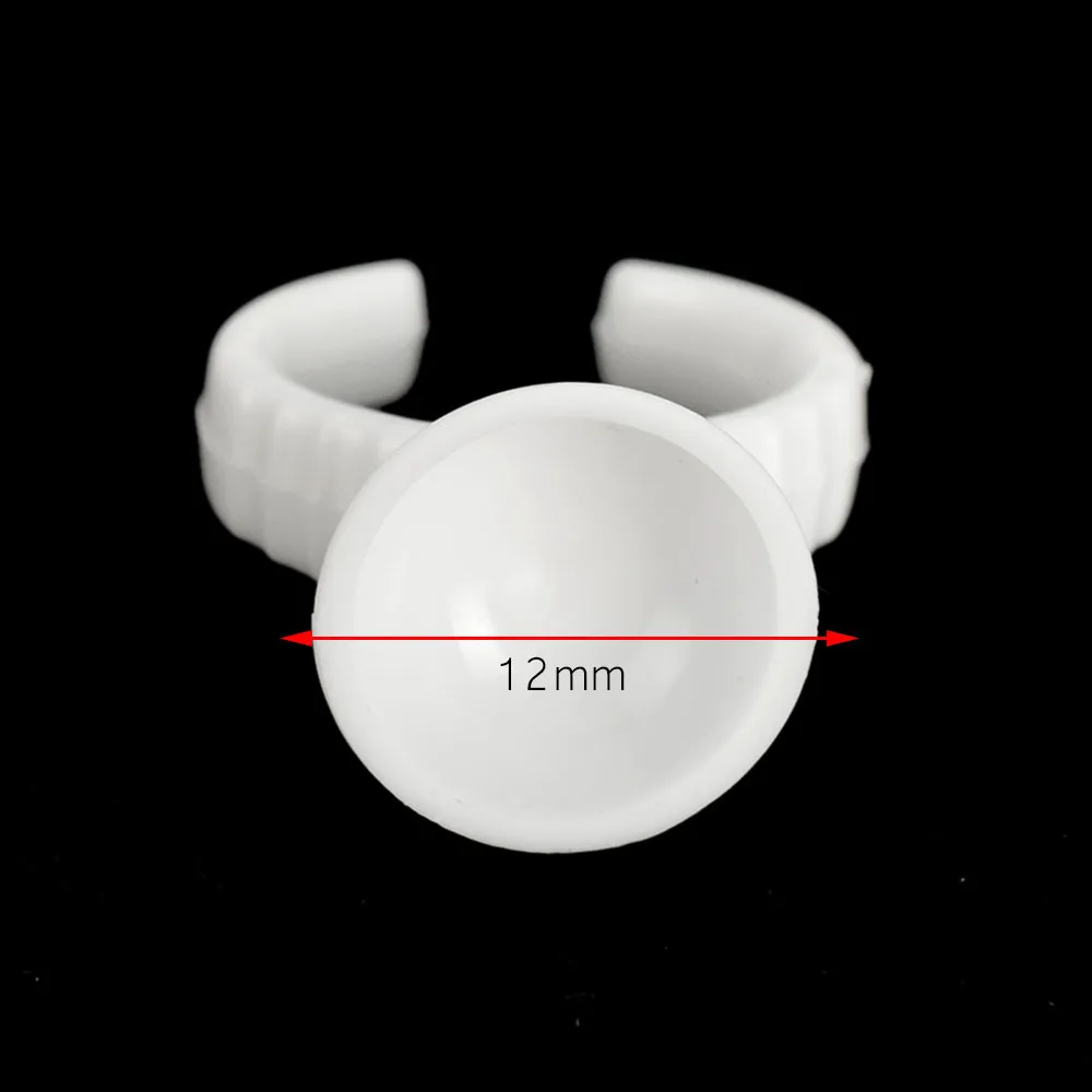 100 шт S/M/L Одноразовые микроблейдинг пигментные клеевые кольца держатель чернил для татуировки чашки полуперманентный Макияж Клей держатель инструменты