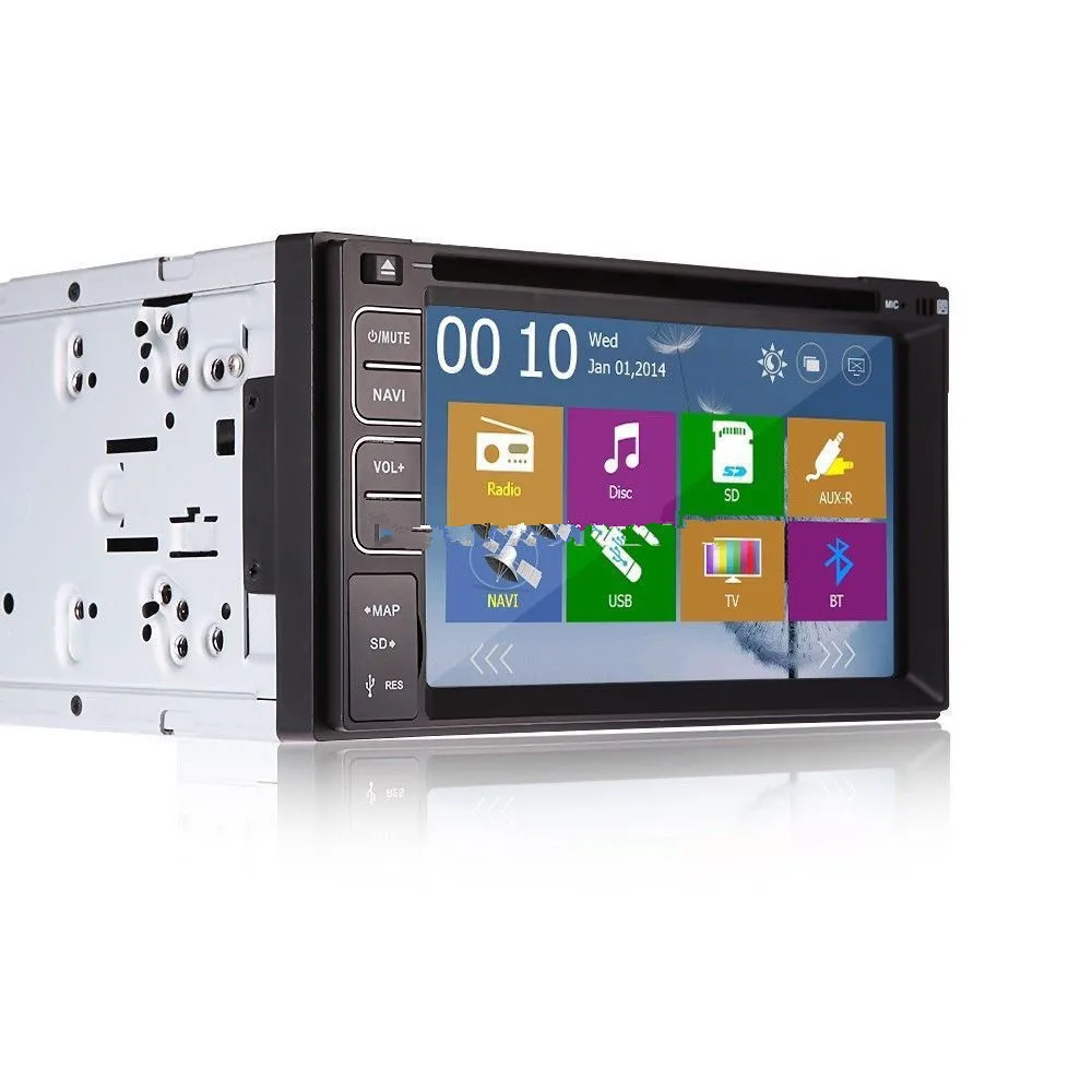 

Universal 6.2 "Touch Screen Car DVD GPS Navigation Player 2 Din Car Radio Stereo With FM/AM USB/SD Bluetooth TV Remote Control
