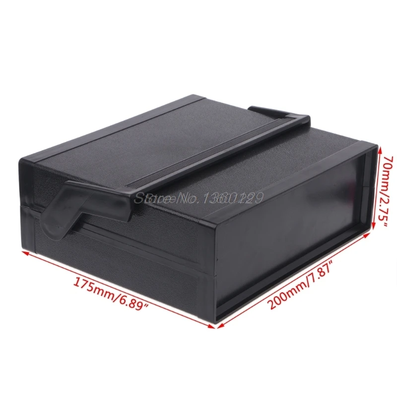 Водонепроницаемый пластиковый электронный корпус проект коробка черный 200x175x70 мм и Прямая поставка