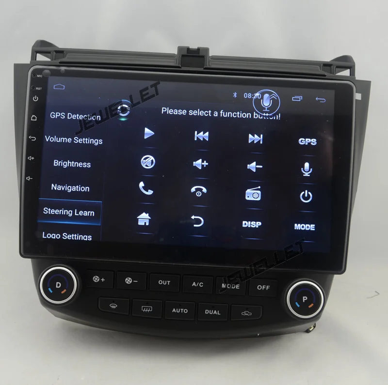 Discount 10.1" Quad core 1024*600 HD screen Android 8.1 Car GPS radio Navigation for Honda  Accord 2003-2007 with 4G/Wifi DVR OBD 1080P 9