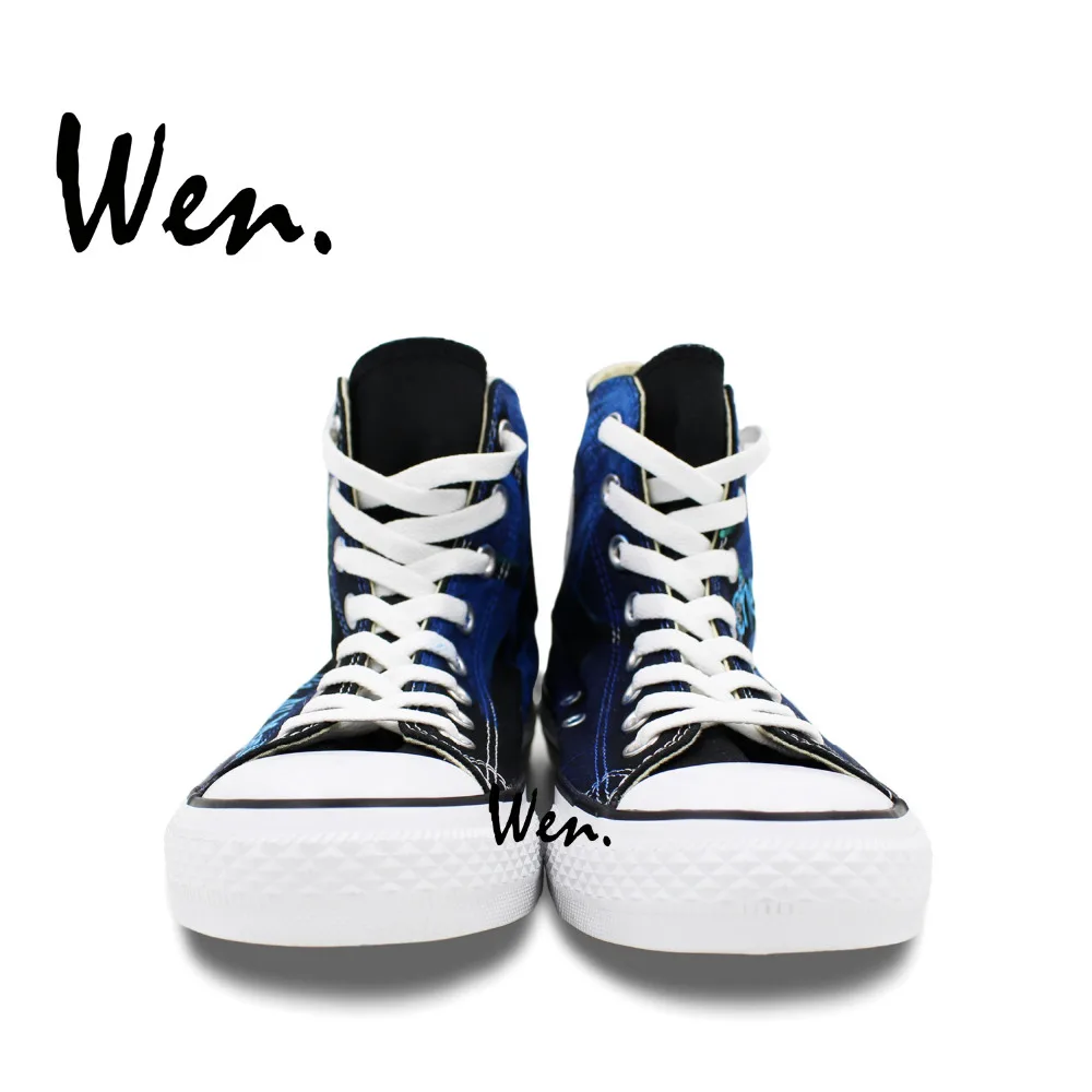 Wen Fire Custom Hand Painted Shoes Pet Gray Cat Women Men Canvas Adults Sneakers Wen Fire Custom Hand Painted Shoes Pet Gray Cat Women Men Canvas Adults Sneakers