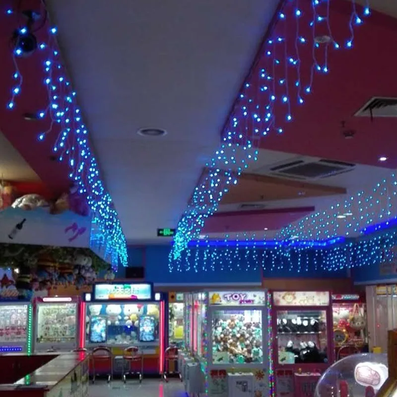 110-250V Project Fairy LED curtain Light 24V Low Voltage Curtain Icicle Starry String Lights For chrismtas engineer Decoration