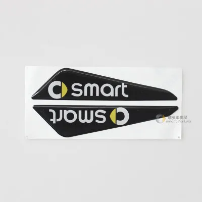 Наклейка для автомобиля с защитой от столкновений на дверь Smart Fortwo Forfour453 451 450 стикер s Защитная пленка для украшения двери наклейка авто аксессуары - Название цвета: Черный