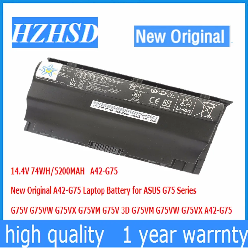 14 4V 74WH 5200MAH New Original A42 G75 Laptop font b Battery b font for ASUS