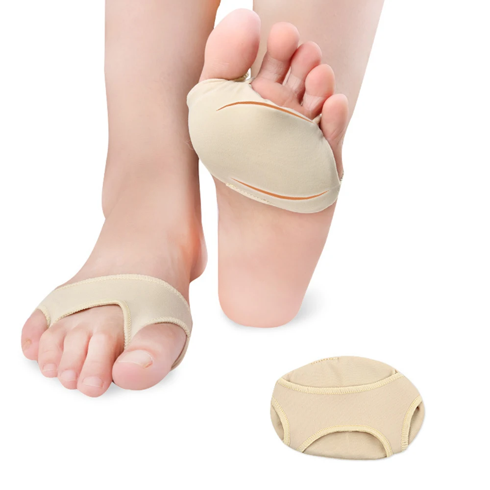 

1Pair Fabric Gel Pads for Feet Care Slip Resistant Metatarsal Cushions Pads Silicone Forefoot Pain Support Front Foot Care Tool