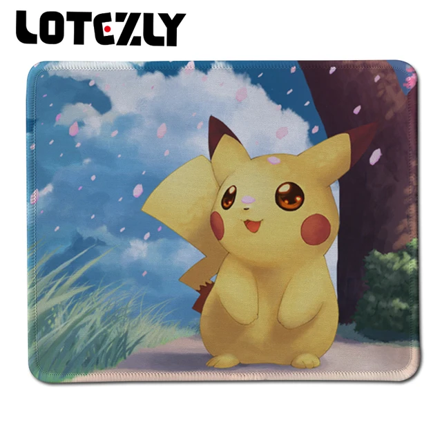 customized luxury printing pokemon pikachu style mousepad gaming
