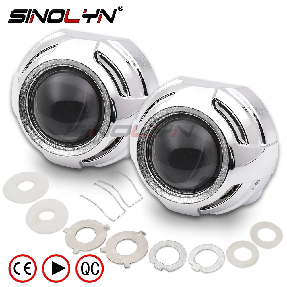 Sinolyn HID проектор фары линзы 3 0 Биксеноновые супер полный металл для H7 H4