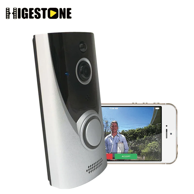 Умный Видеозвонок Higestone HD с Wi Fi IP камера двухстороннее аудио мобильное приложение