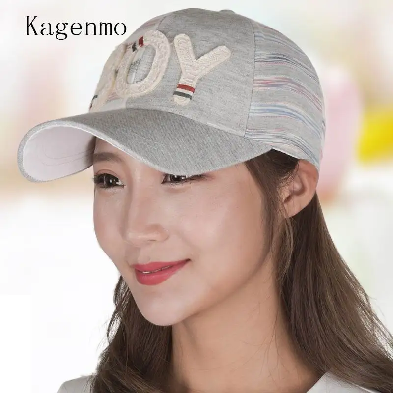 Kagenmo Women Baseball caps Summer Girl Snapback Hip Hop Flat Hat