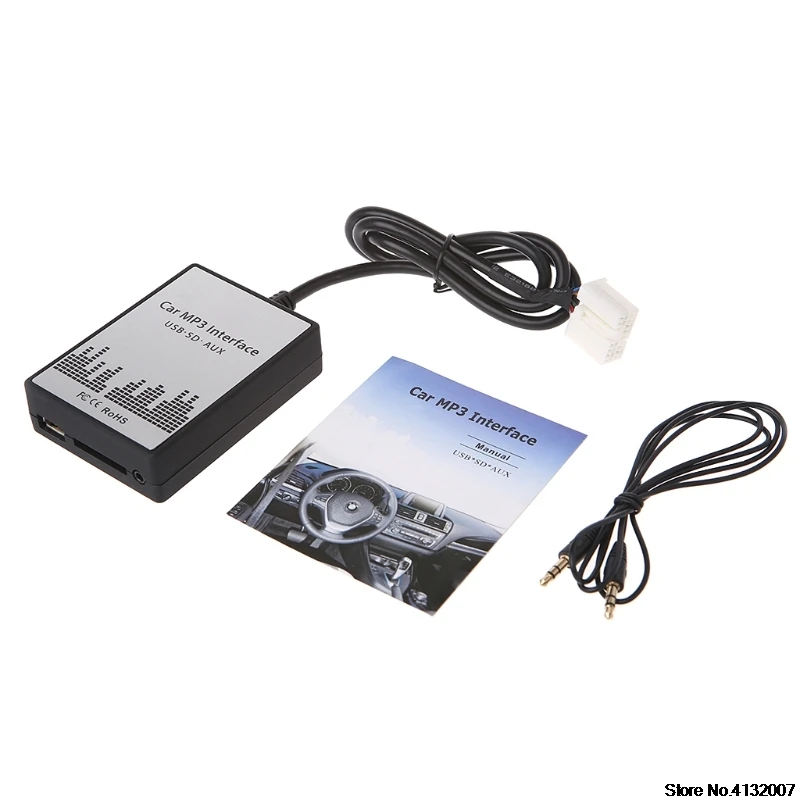 USB SD AUX Автомобильный MP3 плеер адаптер для смены компакт дисков Suzuki Fiat Opel|MP3-плеер