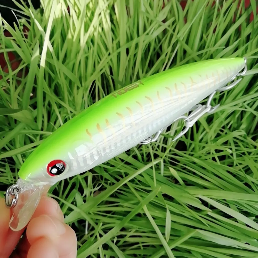 Noeby 1 قطعة 14 سنتيمتر 40g أسماك الصيد السحر Wobblers الطعم الثابت الصب طويل أسماك الصيد اكسسوارات طُعم صلب الصيد الطعم