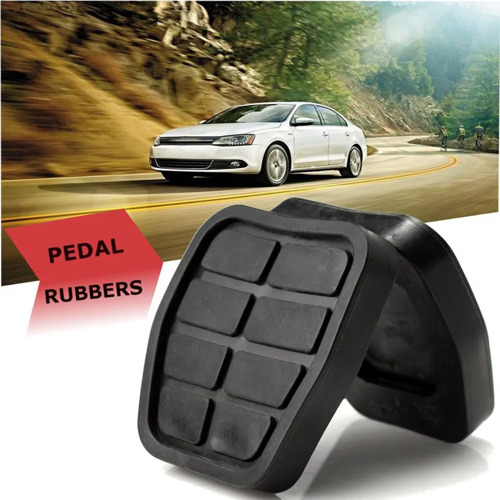 2 Pcs Clutch Brake Pedal Pad Rubber Set Brake & Clutch Pedal Pad Rubber