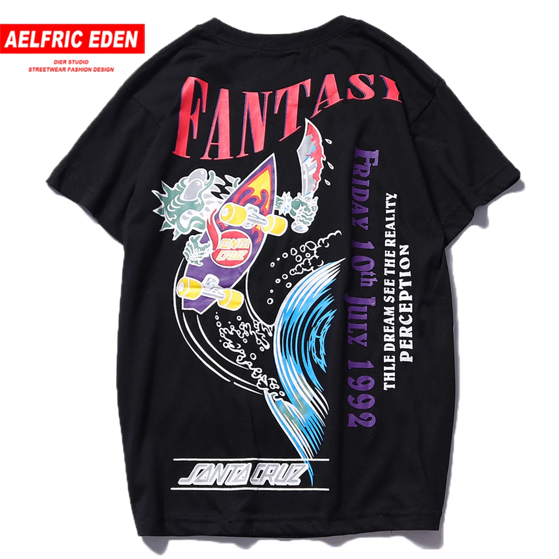

Aelfric Eden Skateboard Print Men T Shirts Streetwear 2019 Hip Hop Harajuku Short Sleeve Tops Summer Fashion Casual Male T Shirt