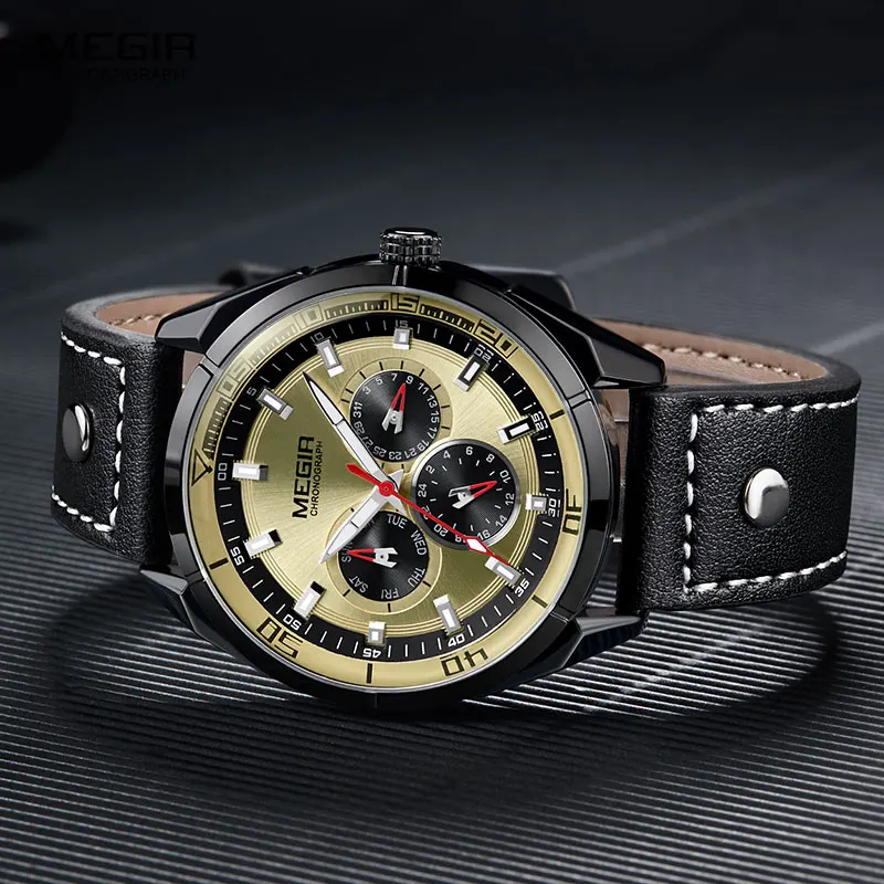 

MEGIR Creative Army Military Watches Men Luxury Brand Quartz Sport Wrist Watch Clock Men Relogio Masculino Erkek Kol Saati 2072